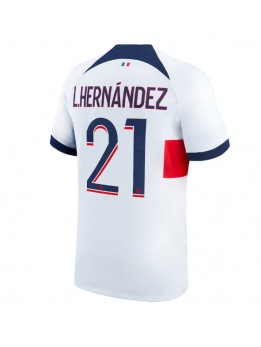 Billige Paris Saint-Germain Lucas Hernandez #21 Bortedrakt 2023-24 Kortermet